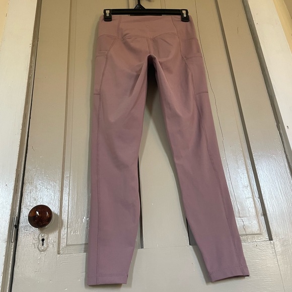 90 Degree By Reflex Mauve Pink High-Waisted Legging With Side Pocket Active Yoga - Picture 9 of 9